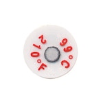 Bulls-Eye Non-Reversible Temperature Label