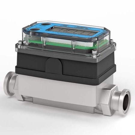 1/2" SS Hi Temp Indicating Flow Meter w-3/4" Tri-Clamp, No Output