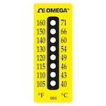 8 Dot Water Resistant Non-Reversible Temperature Label